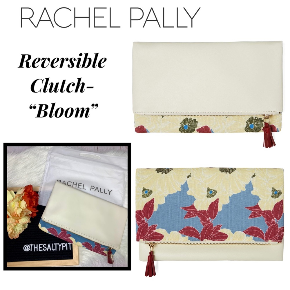 NWT Rachel Palley Reversible Bloom Clutch